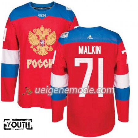 Russland Trikot Evgeni Malkin 71 2016 World Cup Kinder Rot Premier